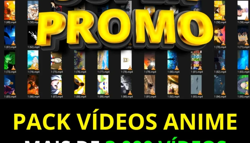 3.000 vídeos de animes virais MEGA PACK