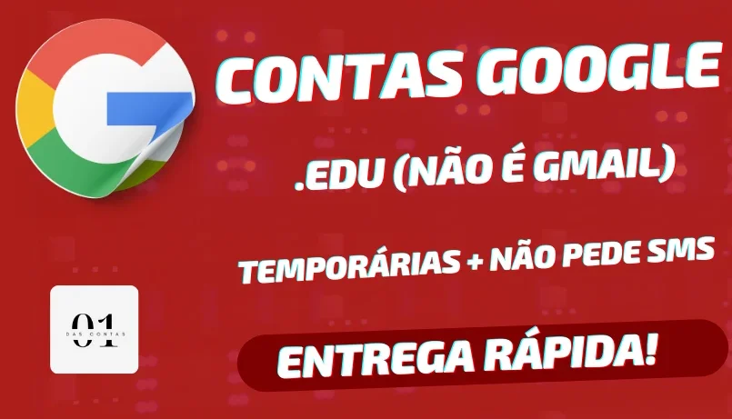 50x CONTAS GOOGLE .EDU (NÃO É GMAIL) + ENTREGA RÁPIDA