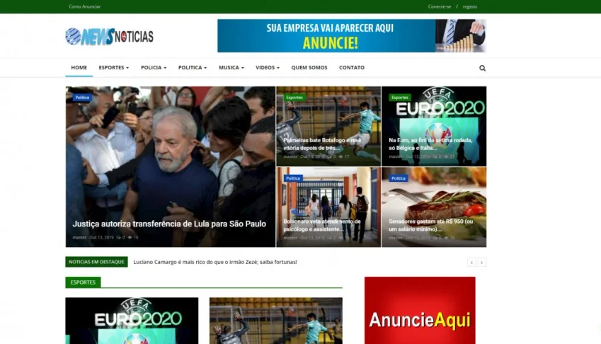 Script Portal De Notícias Responsivo 2022 Totalmente Php