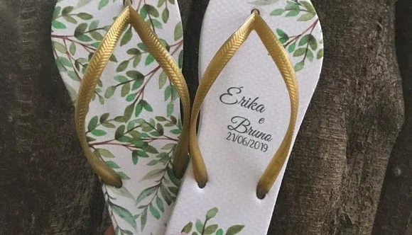 Chinelos Personalizados para Festa — Kit 20 Pares