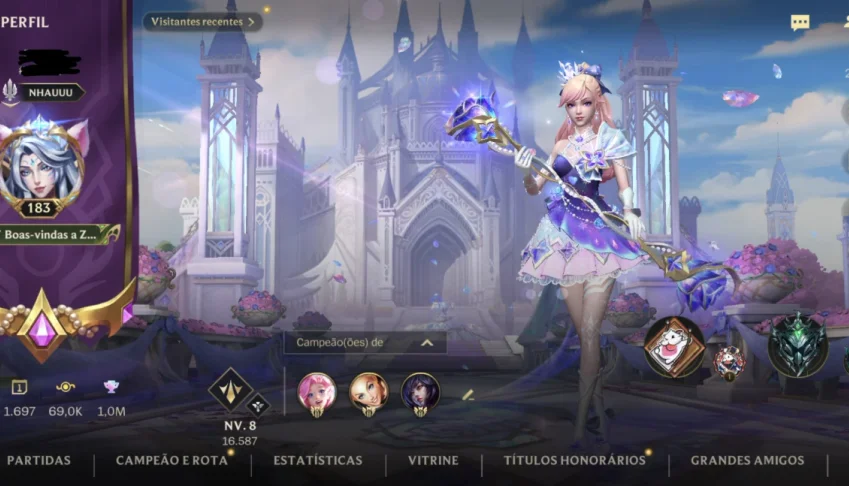 Conta Wild Rift 421 skins