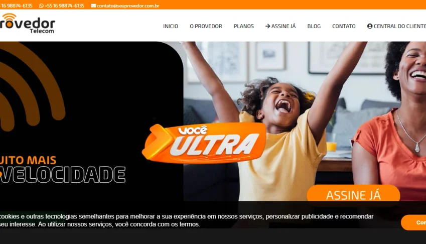 Site Pronto Para Provedor de Internet em PHP - Modelo 3