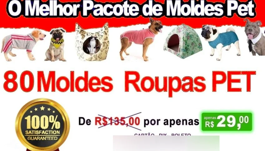 O Melhor Pacote Moldes Moda Pet