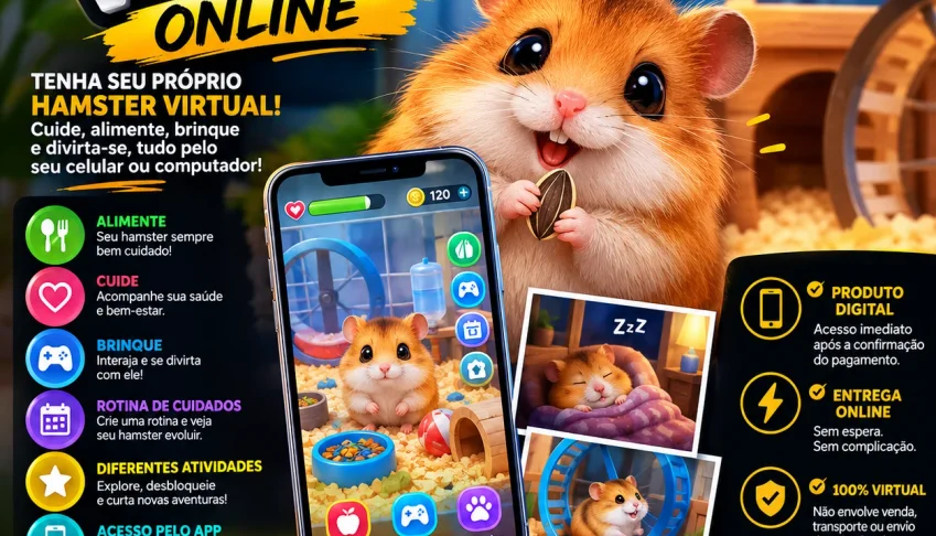 🐹🔥 Tenha Seu Próprio Hamster Virtual! 🔥🐹