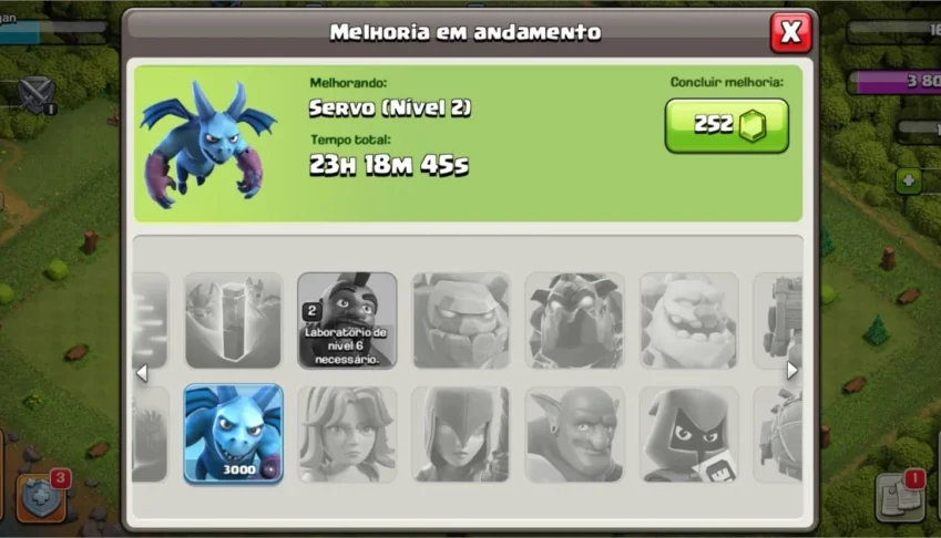 Clash of clans cv 07 full, muito barato