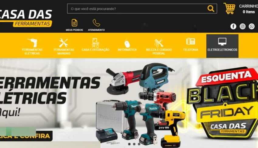 Script Site Loja Virtual para Ferramentas em PHP