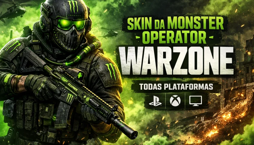 Skin Da Monster Operator – Warzone ✅ Todas Plataformas