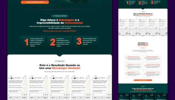 Landing Page Agenda Lotada - Elementor Template wordpress