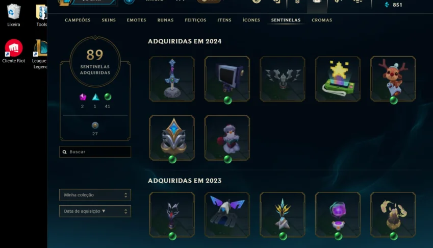 Conta do league of legends a venda