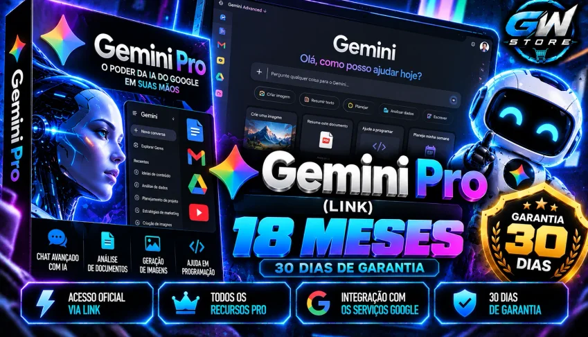 Gemini Pro (LINK) - 18 Meses - 30 dias de garantia