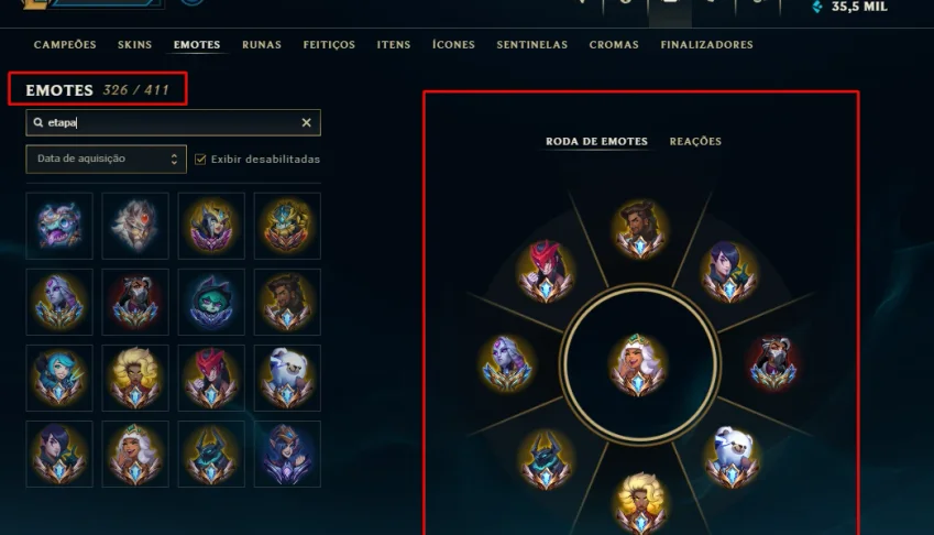 [Challenger  ] Conta Top 1 Soloq 2022 1.013 Pdl+10 Emotes Ch