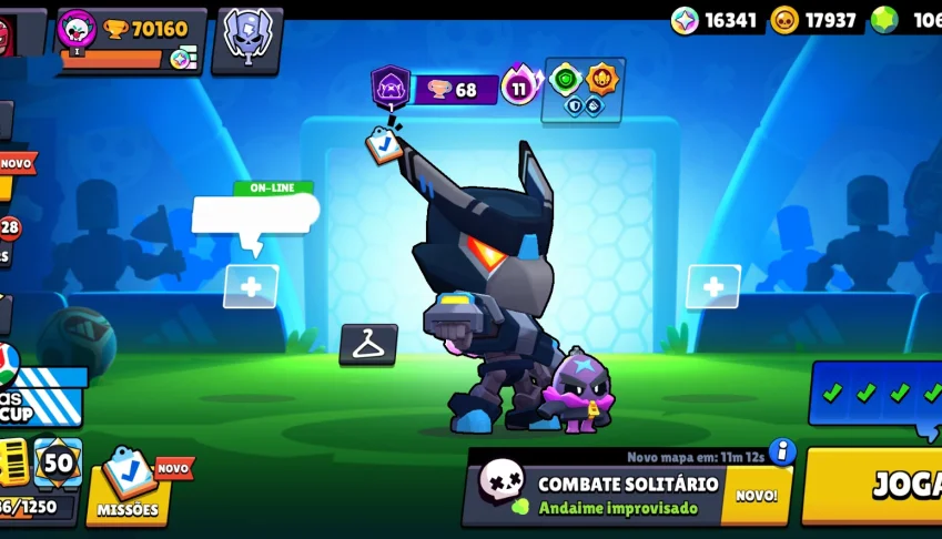 Conta Brawl Stars 70K Trofeus || Todos Brawlers || 300+ Skin