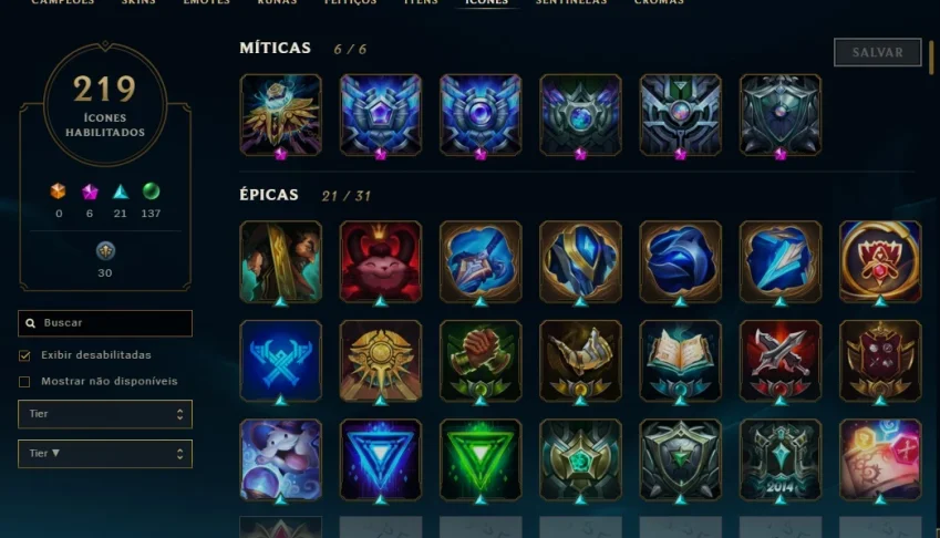 Conta de lol Diamante 4