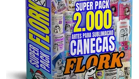 Pack Arts Para Sublimação Canecas- Flork