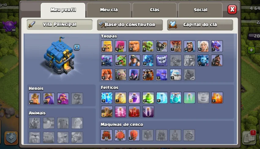 Conta Clash of clãs cv12