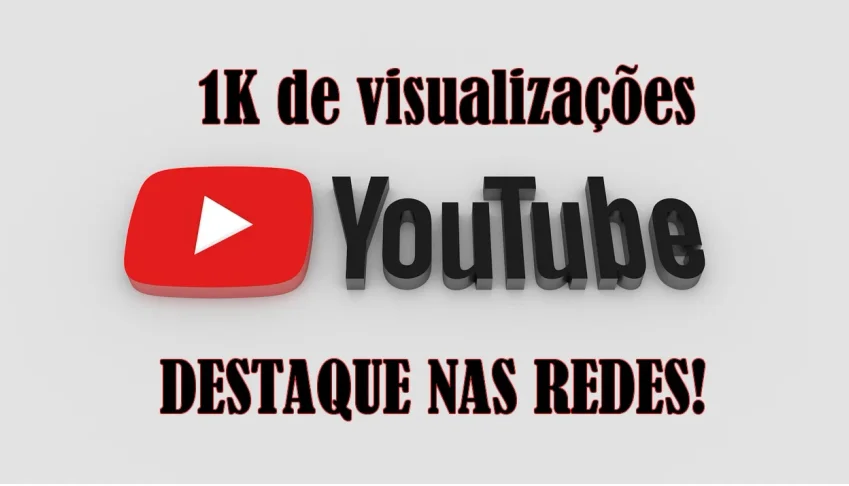 1K Visualizações Youtube - Garantido Sem Queda