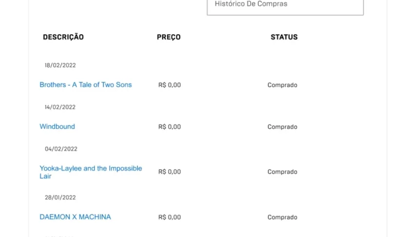 Conta da Epic Games com + de 170 jogos na biblioteca