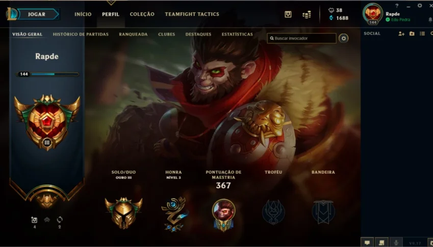 Vendo conta League Of Legends!!!