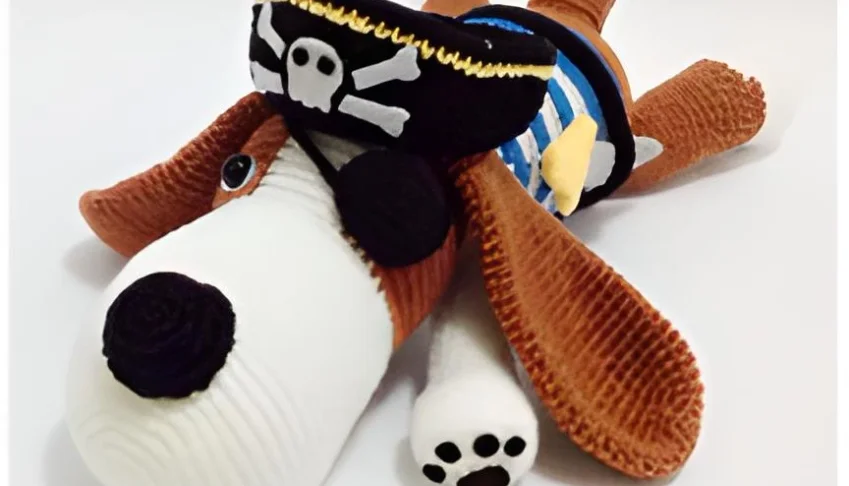 Receita em PDF - Cachorro Pirata Amigurumi