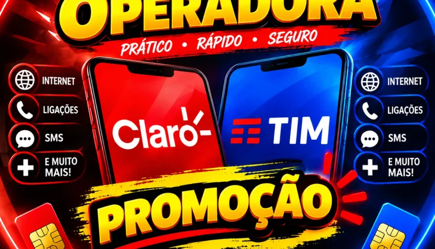 Venda De Recarga Claro E Tim Promoção!