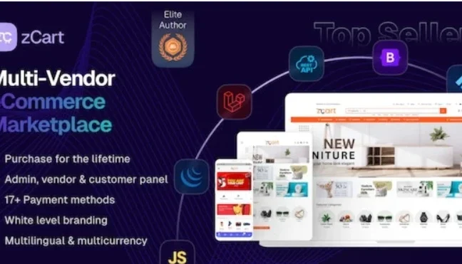 zCart - Script PHP de Plataforma de E-commerce Multivendedor