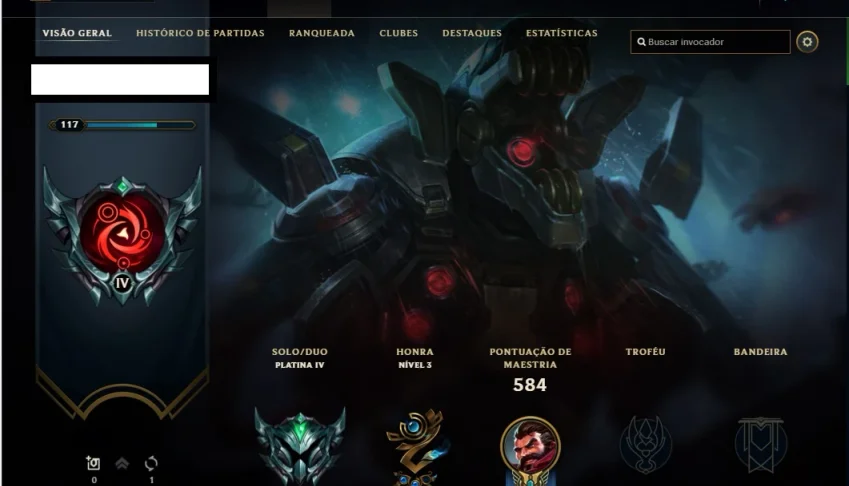 Conta LOL / Todos campeões / +100 skins