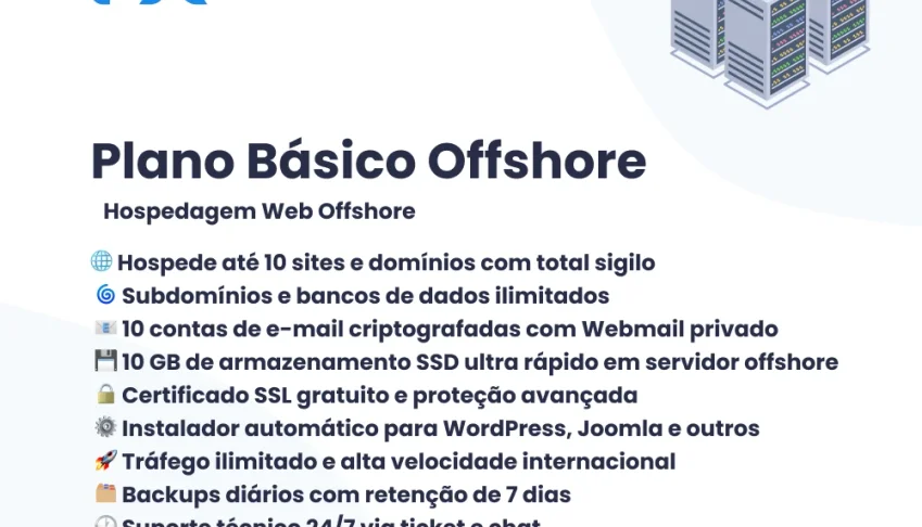 Plano Básico — Hospedagem de Sites Offshore