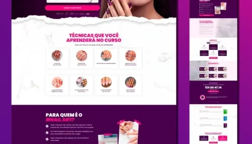 Kit Página de Vendas + Captura – Nail Pro