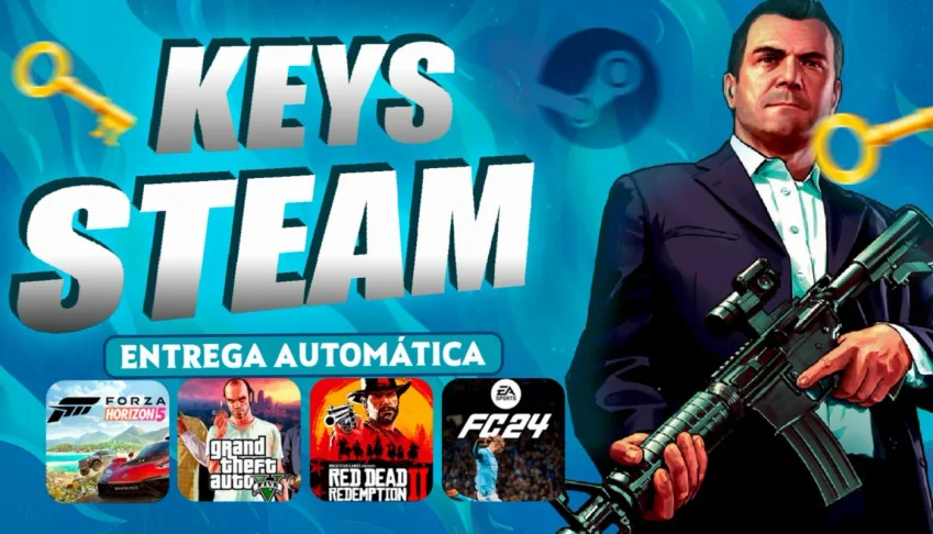 Steam Keys Aleatórias | Steam Key De Jogos R$70,00 - R$500