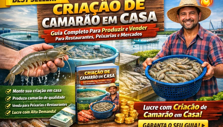 Criação de Camarão : Guia Completo Para Produzir e Vender