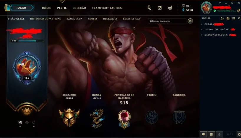 Conta League of Legends