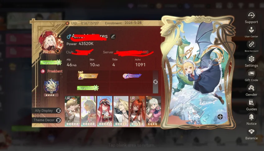 CONTA ENDGAME DRAGON RAJA - RERISE - MONSTRUOSA E PRONTA PAR