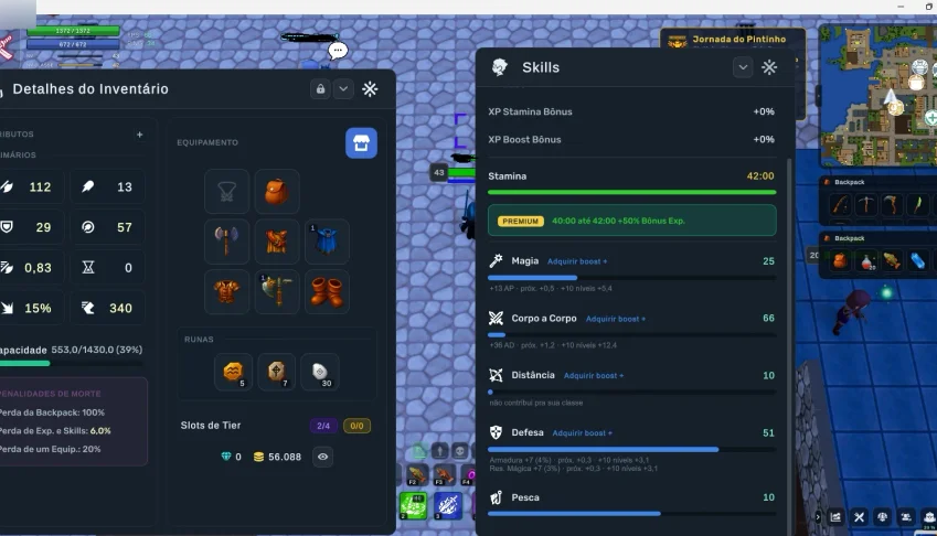 Conta Magic Wings | Classe Ninja | lvl 43 | 2 item épico |