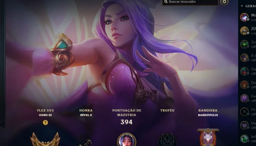 Conta League of legends