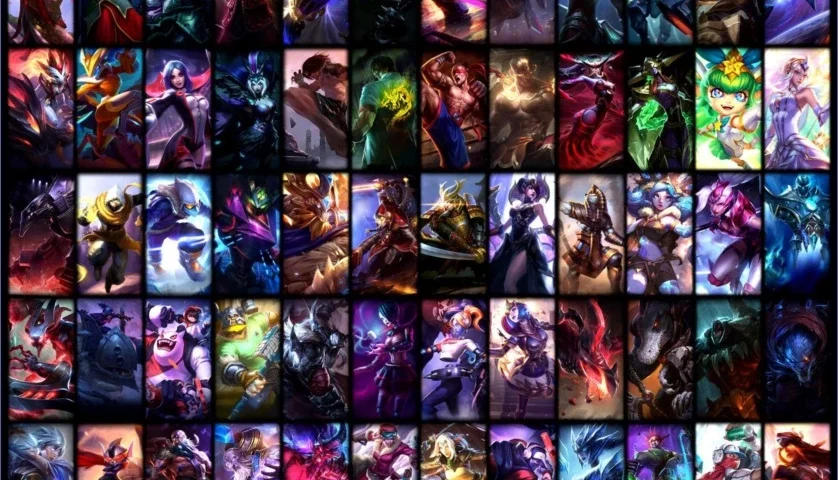 Diamond 3, 131 skins, todos os campeões