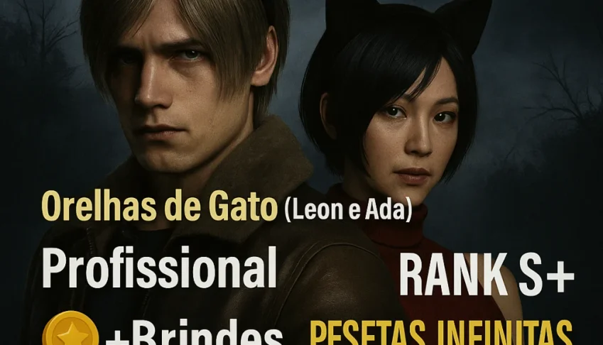 Resident Evil 4 - Orelhas de gato, pesetas, dinheiro, brinde