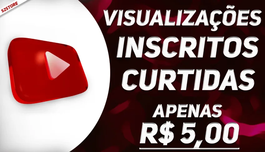Inscritos Youtube, Likes, Visualizações (Envio Rápido)