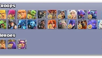 Clash of Clans cv 12 quase full