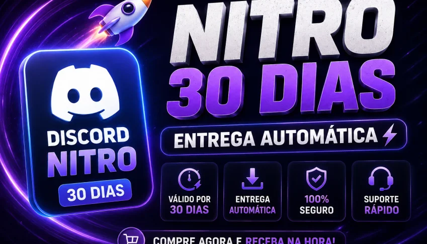 Discord Nitro 30 Dias + Brinde | Entrega Automática