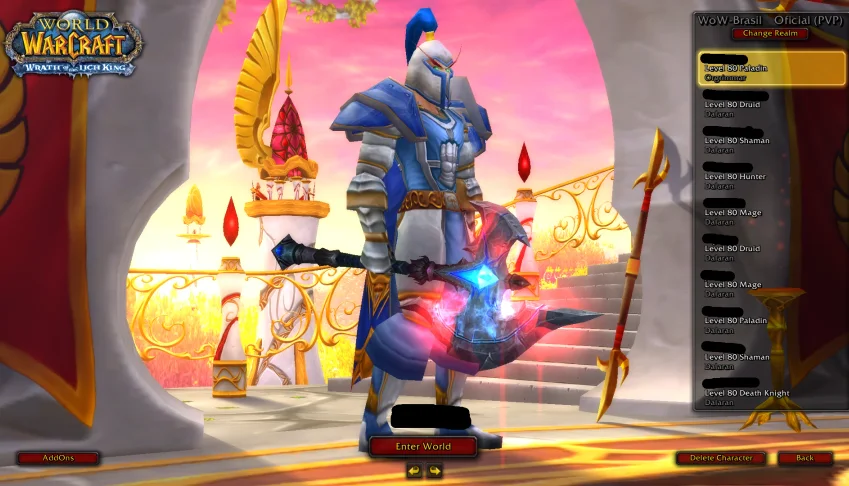 Conta WoW Brasil 10 Chars Nível 80 + 4 Celestial Steed e +!!