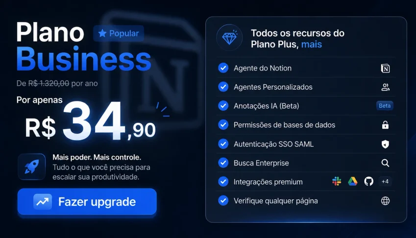 🔥Notion Business 365d (30 dias de Garantia)