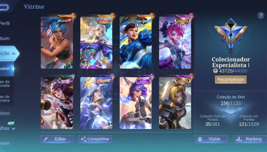 Mobile legends conta Full embremas