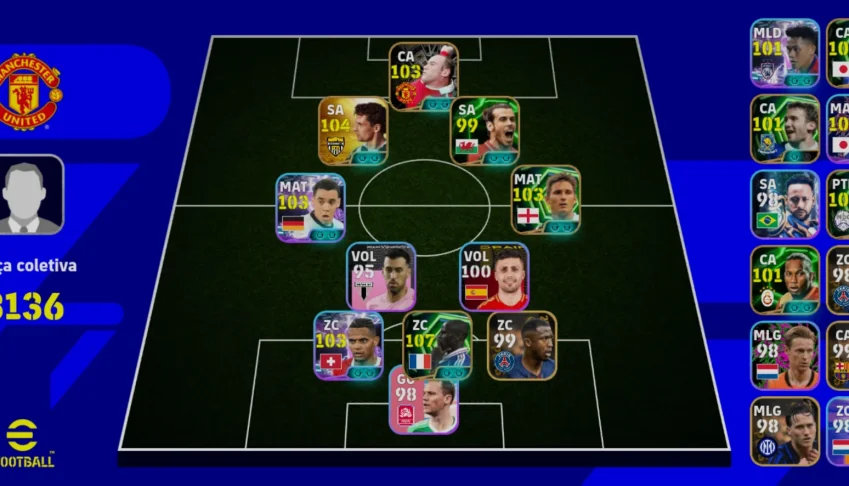 Conta Efootball Com Baggio, Bale, Novo Thuram E ++++