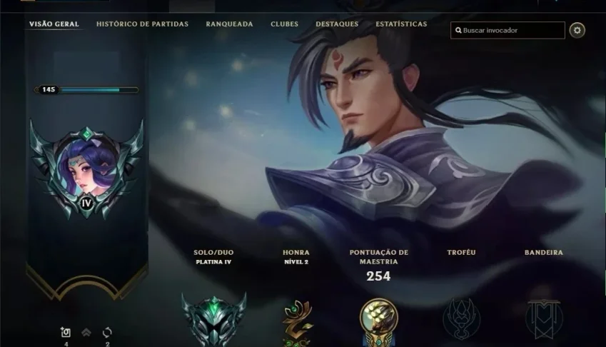 Conta - Platina 4, 90 Campeões, 30 Skins, 1 Vitoriosa
