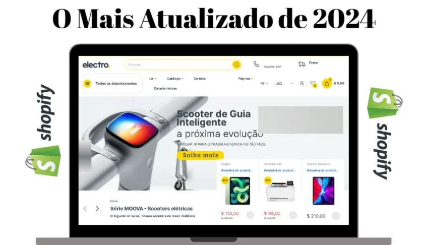 Tema Shopify Electro Eletroeletrônico + Atualizações