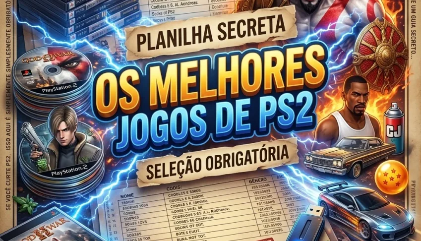 Planilha Secreta Dos Melhores Jogos De Ps2