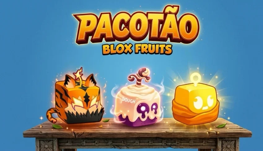 Pacotão De Blox Fruits, Frutas Fisicas (Tiger, Dough E Budd)