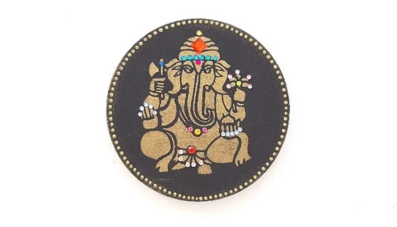 Mandala Indiana Preta