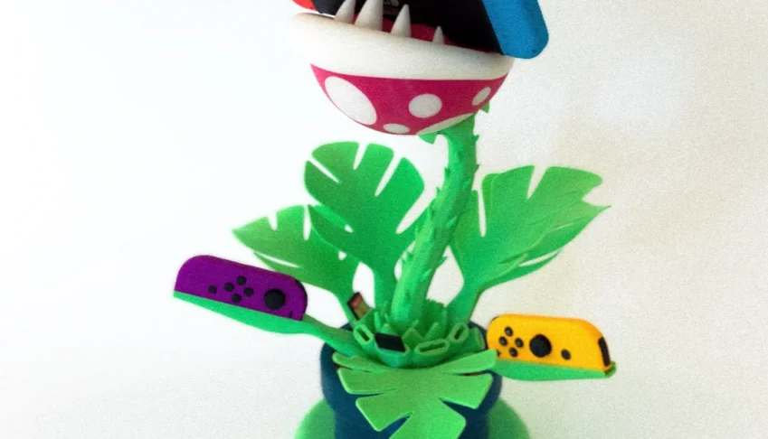 Suporte Nintendo Switch Super Mario Planta PlantStand Stand