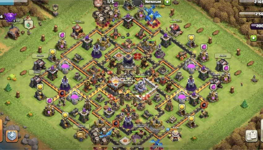 02 contas de Clash of Clans - as duas CV 11